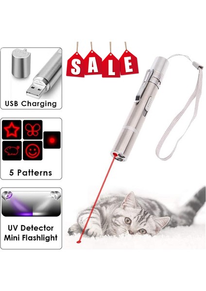 1 Adet 3mod Stili Komik Lazerli Kedi Oyuncak Kırmızı Nokta Lazer Işık Oyuncak Yaratıcı Lazer Hedef Gösterici Lazer Kalem Etkileşimli Oyuncak LED USB Uv Kedi Aksesuarı (Yurt Dışından) fırsatları