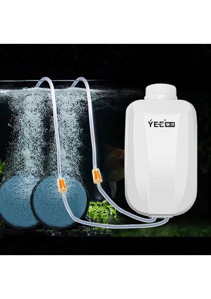 MINI3W Tek Çıkışlı Stil Yee Sessiz Akvaryum Hava Pompası Oksijenli Akvaryum Hava Kompresörü Balık Tankı Oksijen Pompası Tek Çift Çıkışlı Check Valve ile 220V (Yurt Dışından) fiyatları