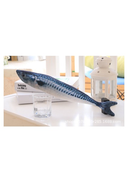 Ispanyol Uskumru Tarzı 60CM Yeni Kedi Oyuncağı Simülasyon Balık Kedi Nane Peluş Oyuncağı Komik Kedi Oyuncağı Evcil Köpek Diş Molar Isırma Oyuncağı Çimen Sazan Bebek Yastık (Yurt Dışından)