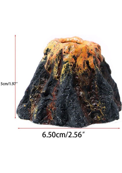 Resim Stili Olarak Volkan Şekilli Akvaryum Hava Taşı Baloncuk Oluşturucu Gerçekçi Volkan Balık Tankı Oksijen Pompası Aksesuarları Akvaryum Peyzaj Dekorasyon Süsü (Yurt Dışından)