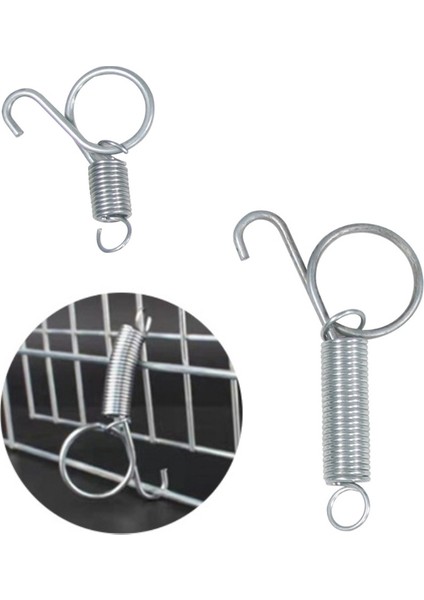 S Tarzı Tel Tavşankuşhamster Için Metal Kafes Kapı Yay Kanca Sağlam Gerilim Sabitleme Yayı (Yurt Dışından) fiyatları