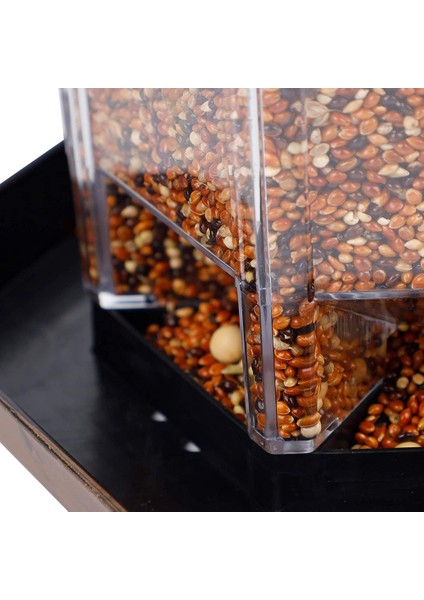 K Tarzı Büyük Asılı Vahşi Kuş Besleyici Açık Hava Bahçe Parkı Kapı Askı Ipi Su Geçirmez Hexagon Şekilli Kuş Besleyici (Yurt Dışından) indirimleri