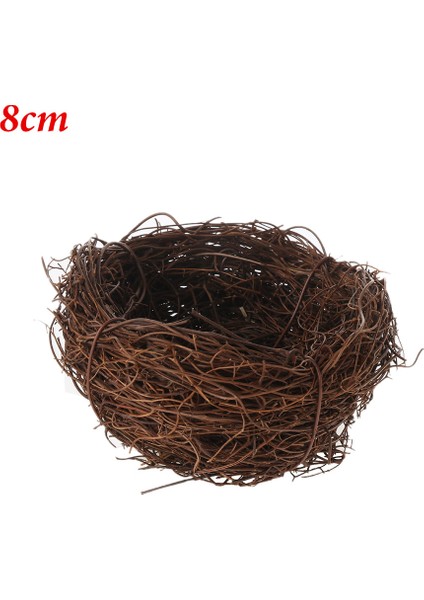8cm Tarzı Eldiven Yapımı Kurbağa Sarmalı Dokuma Yapay Kuş Yuvası Sahte Yumurtalar Hasır Yuva Ev Dekoru Paskalya Süsü Fotoğrafçılık Aksesuar Hediye (Yurt Dışından)