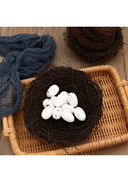 8cm Tarzı Eldiven Yapımı Kurbağa Sarmalı Dokuma Yapay Kuş Yuvası Sahte Yumurtalar Hasır Yuva Ev Dekoru Paskalya Süsü Fotoğrafçılık Aksesuar Hediye (Yurt Dışından) modelleri