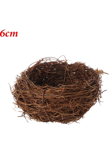 6cm Tarzı Eldiven Yapımı Kurbağa Sarmalı Dokuma Yapay Kuş Yuvası Sahte Yumurtalar Hasır Yuva Ev Dekoru Paskalya Süsü Fotoğrafçılık Aksesuar Hediye (Yurt Dışından)