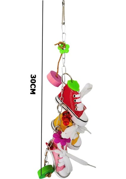 No.9 Tarzı Muhabbet Kuşu Oyuncakları Muhabbet Kuşu Isırma Salıncak Oyuncaklar Renkli Ahşap Çubuk Kuş Oyuncakları Kafes Asma Süs Evcil Kuş Malzemeleri (Yurt Dışından)