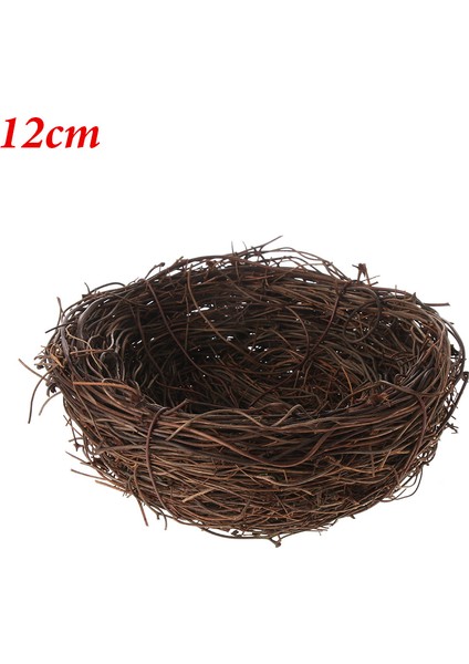 12CM Tarzı Eldiven Yapımı Kurbağa Sarmalı Dokuma Yapay Kuş Yuvası Sahte Yumurtalar Hasır Yuva Ev Dekoru Paskalya Süsü Fotoğrafçılık Aksesuar Hediye (Yurt Dışından)