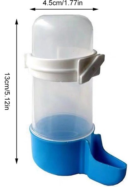 Mavi Açık Stil 240ML Kuş Su Otomatik Asılı Kuş Su Istasyonu Papağan Yem Dağıtıcısı Kafes Su Kabı Kafes Aksesuarları (Yurt Dışından)