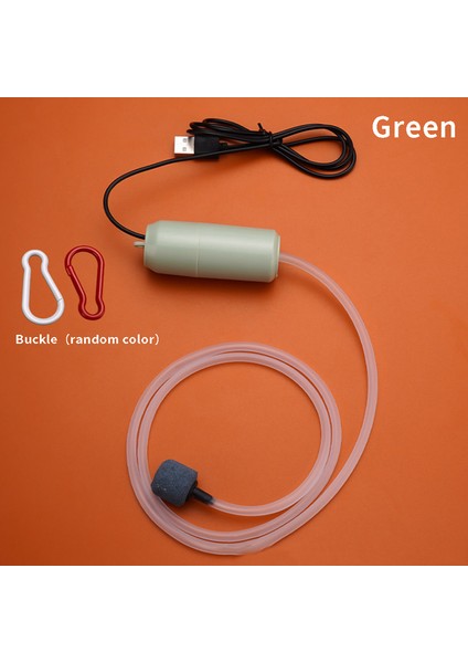 Siyah Stil 5V 1W Akvaryum Oksijen Hava Pompası Balık Tankı USB Sessiz Hava Kompresörü Aeratör Taşınabilir Mini Küçük Oksijenleyici Akvaryum Aksesuarları (Yurt Dışından)