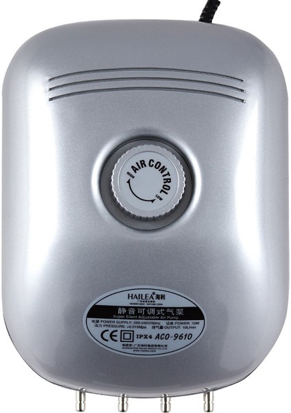 ACO-9602 Stili Ab Adaptör Fişi Yeni Hailea Aco Serisi Yüksek 2W 5W 10W Ayarlanabilir Akvaryum Hava Pompası Balık Tankı Hava Akışı Oksijen Hava Pompası 220V 50Hz (Yurt Dışından) modelleri
