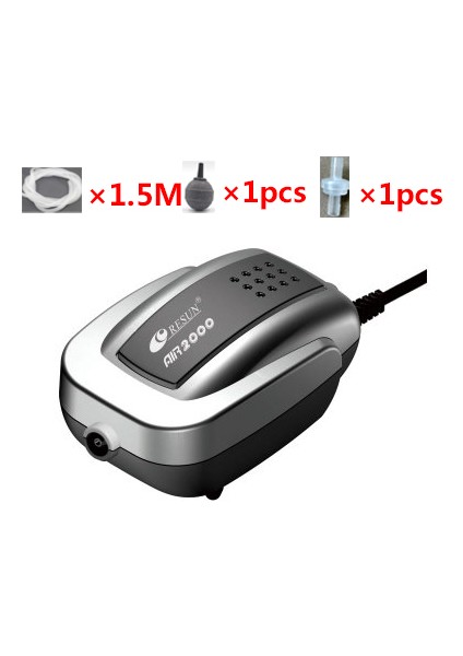 3W Trakeal Taş Stili Ingiltere Fişi Resun 2W 4W 8W Hava Hava Hava Hava Hava Akvaryum Hava Pompası Balık Tankı Artan Oksijen Pompası (Yurt Dışından)