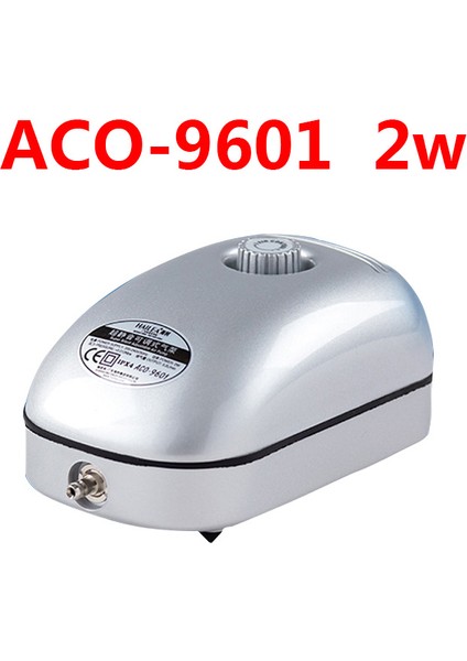 ACO-9601 Stili Ab Adaptör Fişi Yeni Hailea Aco Serisi Yüksek 2W 5W 10W Ayarlanabilir Akvaryum Hava Pompası Balık Tankı Hava Akışı Oksijen Hava Pompası 220V 50Hz (Yurt Dışından)