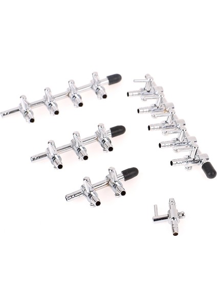 Tek Uç Stili Hava Bölücü Vana Akvaryum Balık Tankı Hava Pompası Akış Bölücü Dağıtıcı Pompası Vana Tap Kolu Kontrol Anahtarı Valf (Yurt Dışından) indirimleri