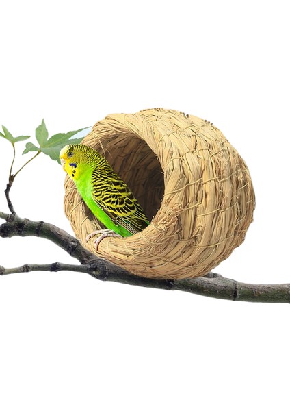 8cm x 11CM Stili Kuş Yuvası Yumurtlama Yuvası Yumurta Evi Kuş Kafesi Kuş Evi El Yapımı Örme Hasır Papağan Muhabbet Kuşu Muhabbet Kuşu Güvercin Güvercin Yuvası (Yurt Dışından)