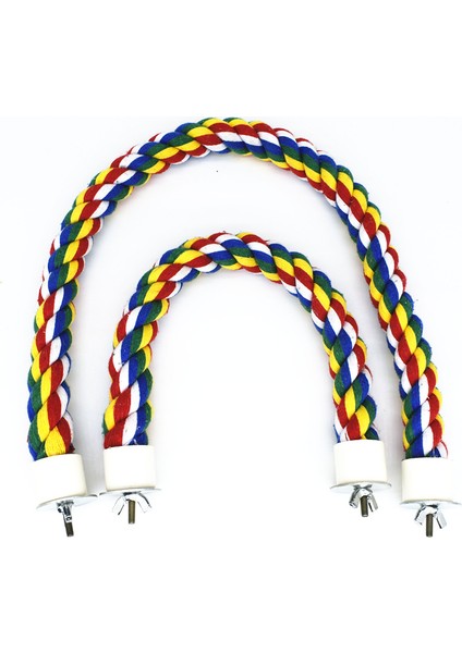 100CM Tarzı Renkli Halat Papağan Kuş Oyuncakları Oturak Çubuğu Kuş Kafesi Standı Spiral Tüy Takviyesi Kuş Standı Muhabbet Kuşu (Yurt Dışından) indirimleri