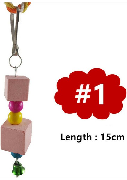 No.1 Tarzı Muhabbet Kuşu Ağız Bakım Oyuncağı Diş Taşı Asma Ip Çiğneme Oyuncağı Rastgele Renk 1 Adet (Yurt Dışından)