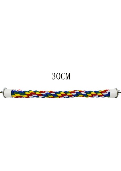 30CM Tarzı Renkli Halat Papağan Kuş Oyuncakları Oturak Çubuğu Kuş Kafesi Standı Spiral Tüy Takviyesi Kuş Standı Muhabbet Kuşu (Yurt Dışından)
