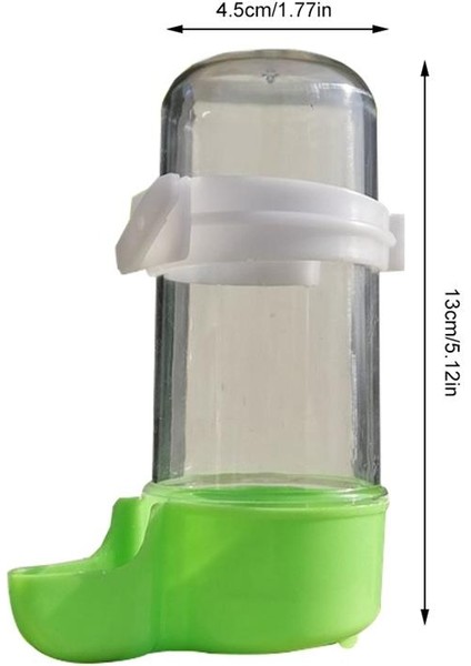 Yeşil Açık Stil 240ML Kuş Su Otomatik Asılı Kuş Su Istasyonu Papağan Yem Dağıtıcısı Kafes Su Kabı Kafes Aksesuarları (Yurt Dışından)