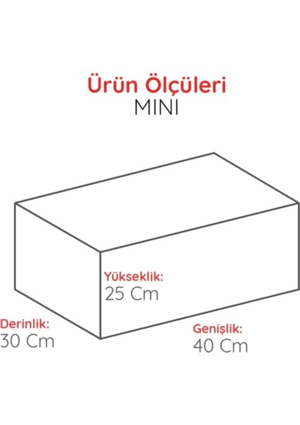 Çok Amaçlı Kutu Mini Boy 40 x 30 x 25 - Pembe fırsatları