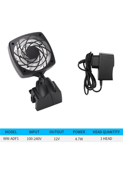 Ww-Adf1 Stili Ingıltere Fişi Akvaryum Balık Tankı Kontrol Edilebilir Soğutma Akvaryum Fanı Su Soğutma Sessiz Fan Seti Aksesuarı Döner Montajlı (Yurt Dışından)