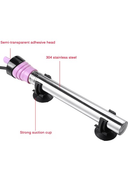 100W Tarzı Ab Fişi 220V Paslanmaz Çelik Akvaryum Isıtıcı Ayarlanabilir Dalgıç Termostat Isıtma Çubuğu 110V 220V Balık Tankı Için (Yurt Dışından) indirimleri