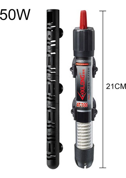 Kapak Stili ile 50W Akvaryum Isıtma Çubuğu Otomatik Termostat Sıcaklık Cam Su Isıtıcı Koruyucu Kapaklı Balık Tankı Aksesuarı 100W (Yurt Dışından)