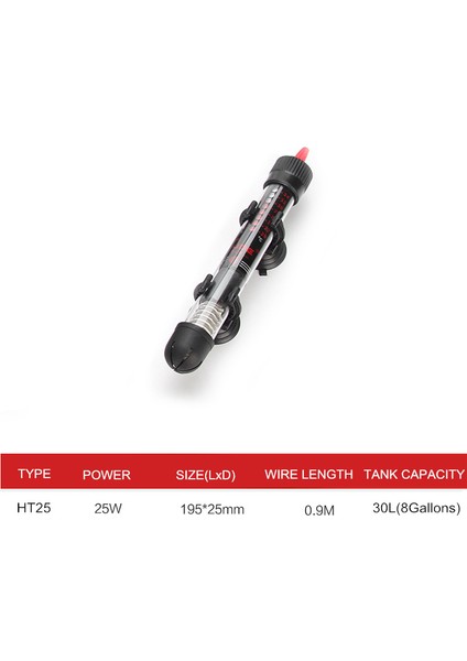 25W Tarzı AC110V-ABD Fişi Zrdr Otomatik Sabit Sıcaklık Isıtma Çubuğu Güç Tasarrufu Isıtıcı Akvaryum Isıtıcı Balık Tankı Su Akvaryum Aksesuarları (Yurt Dışından)