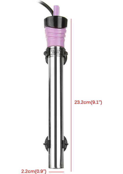 100W Tarzı Abd Fişi 110V Paslanmaz Çelik Akvaryum Isıtıcı Ayarlanabilir Dalgıç Termostat Isıtma Çubuğu 110V 220V Balık Tankı Için (Yurt Dışından)