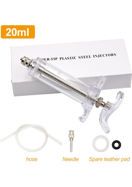 20ML ve Iğne Stili ml Ayarlanabilir Papağan Besleme Şırınga Iğne ve Hortum Yavru Kuş Besleme El ile Beslenen Göğüs Yemleri Kuş Malzemeleri (Yurt Dışından)