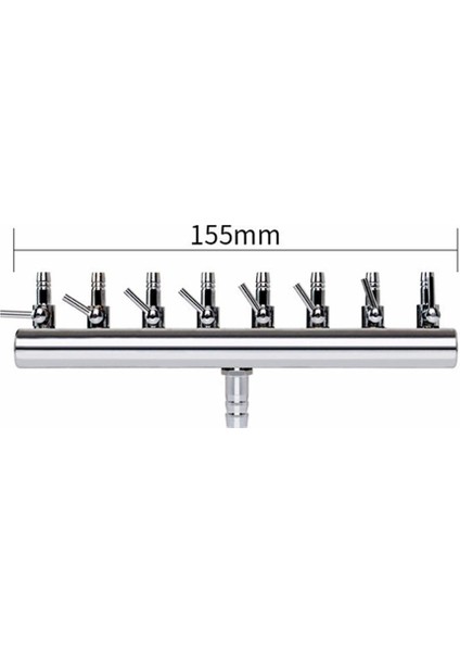 Altı Delikli Stil Akvaryum Hava Pompası Metal Bölücüler Oksijen Boru Hortum Dağıtıcıları Akvaryum Havalandırma Tüp Hattı Hava Akış Kontrol Valfi (Yurt Dışından) indirimleri