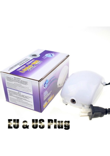 Es 220V Stili Akvaryum Hava Pompası Balık Tankı Mini Kompresör Kontrol Valfi Tüp Kabarcık Taşları Su Ürünleri 2m Kauçuk Hortum (Yurt Dışından) modelleri