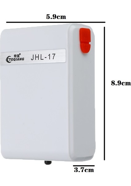 Siyah Stil L Beden Güçlü Hava Pompası Süper Sessiz USB Şarj Edilebilir Lityum Pil Gücü Oksijen Kompresörü Akvaryum Balık Tankı Dış Mekan Balıkçılık (Yurt Dışından)