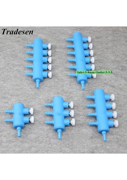 Mavi Stil 4 Yol Akvaryum Hava Akış Kontrol Valfi Dağıtıcı Bölücü Balık Tankı Hava Pompası Aksesuarları Için Hava Hortumu Boru Bölücü Bağlantı Parçası (Yurt Dışından)