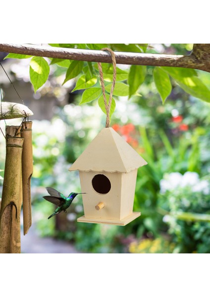 H 1 Bilgisayar Stili Sallanan Halatlı Yaratıcı Ahşap Kuş Evi Bahçe Süsü Kuş Yuvası Diy Türleri Duvara Monte Kuş Yuvası (Yurt Dışından) fırsatları