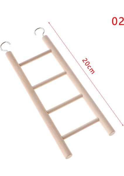 No.2 Tarzı Kuş Oyuncak Ahşap Merdiven Salıncak Tırmalama Tahtası Tırmanma Merdiveni Kafes Kendin Yap Asma Dekor Hamster Papağan Oyuncakları Pet Malzemeleri (Yurt Dışından)