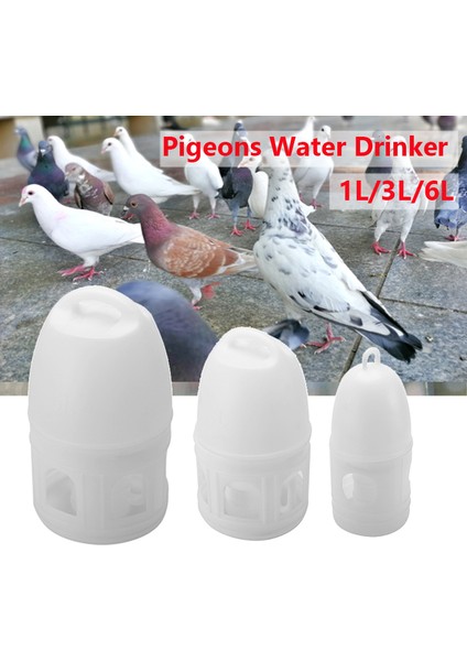 1l Tarzı 1 Adet Plastik Beyaz Tutma Saplı Incir Kuşları Için Suluk Su Dağıtıcısı Aksesuarları Plastik Kap Pot (Yurt Dışından) fiyatları