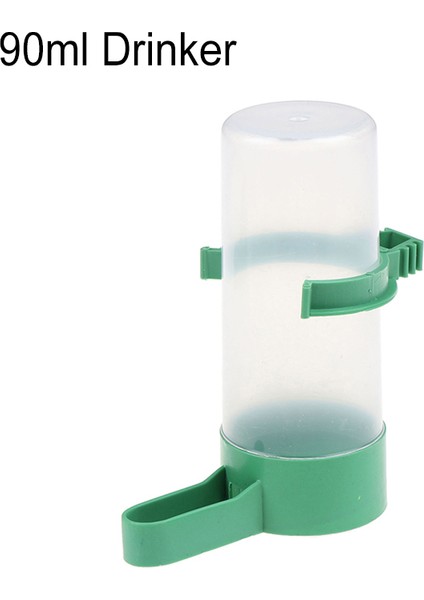90ML Tarzı Kafes Otomatik Papağan Içki ve Yemlik Suluk Kuşlar Için Besleyici Besleyici Aşk Kuşları Için - Türkçe (Yurt Dışından)