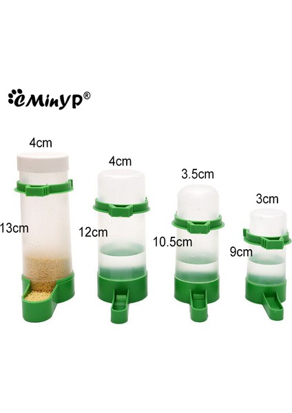 90ML Tarzı Kafes Otomatik Papağan Içki ve Yemlik Suluk Kuşlar Için Besleyici Besleyici Aşk Kuşları Için - Türkçe (Yurt Dışından) modelleri