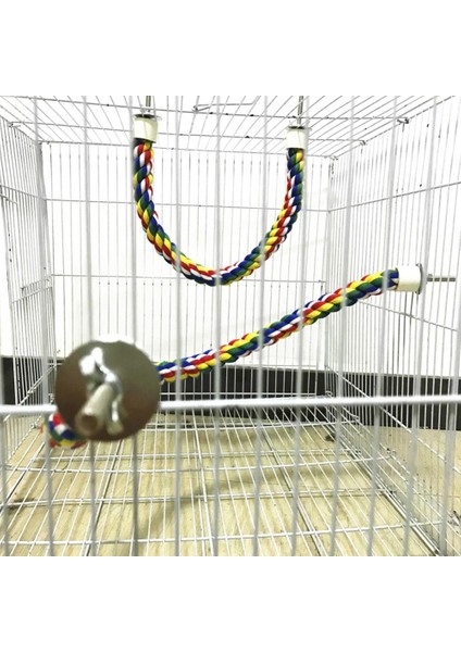 60CM Tarzı 40 cm Evcil Kuş Papağan Dişleme Çubuğu Salıncak Asma Tırmanma Oturuş Kafes Oyun Isırma Oyuncak Renkli Pamuk Örme Bükülebilir Kalın Halat (Yurt Dışından) modelleri