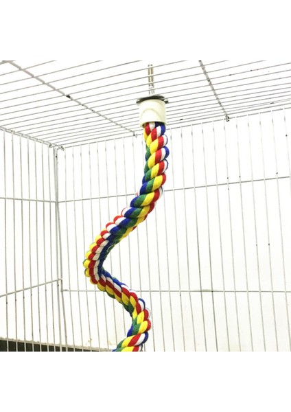 60CM Tarzı 40 cm Evcil Kuş Papağan Dişleme Çubuğu Salıncak Asma Tırmanma Oturuş Kafes Oyun Isırma Oyuncak Renkli Pamuk Örme Bükülebilir Kalın Halat (Yurt Dışından) indirimleri