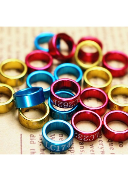 7 mm Tarzı Karışık Renk Kuş Ayak Halka Bantları Güvercin Güvercin Civciv Bantam Bıldırcın Muhabbet Kuşu Fmall Işareti Için Klipsli Ayak Halkaları (Yurt Dışından) indirimleri