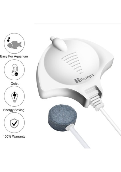 B4106 Stili 220V Ab Fişi Balık Tankı Hava Taşıtı Hava Kompresörü ile 110V 220V 1.8W Ultra Sessiz Akvaryum Hava Pompası Aereator Airstone Silikon Tüp Hidroponikler (Yurt Dışından)