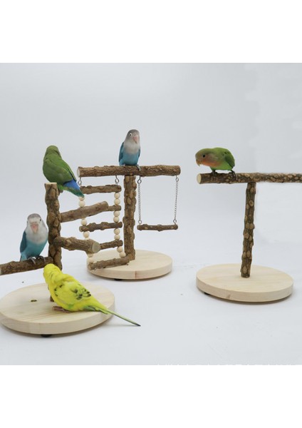 Tip1 Stili Doğal Ahşap Papağan Oyun Alanı Kuş Salıncak Tırmanma Asma Merdiven Köprü Ağaç Muhabbet Kuşu Oyun Parkı Kuş Oturma Direkleri (Yurt Dışından) modelleri