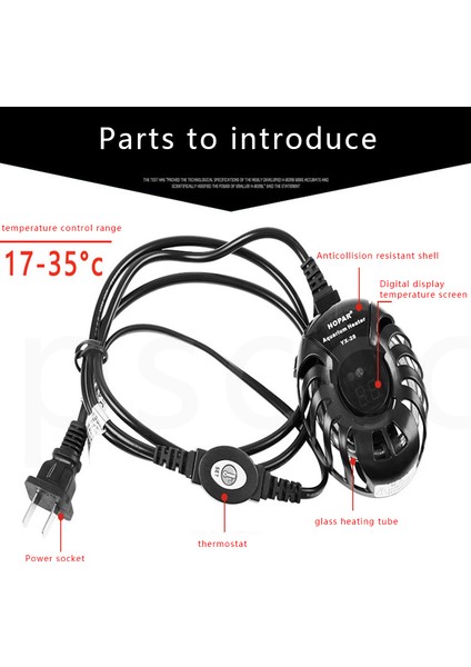 K-50 75W Stili Ingiltere Adaptör Fişi Mini Kaplumbağa Akvaryumu Otomatik Sabit Sıcaklık Isıtma Çubuğu Küçük Kaplumbağa Isıtma Çubuğu Akvaryum Isıtıcı (Yurt Dışından)