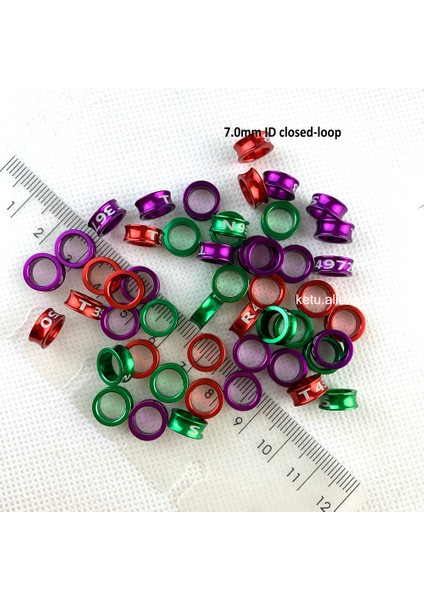 2,6 mm Kimlik Kapalı Döngü Stili Alüminyum Kapalı Döngü Kuş Bacak Bantları Kanarya Muhabbet Kuşu Muhabbet Kuşu Konure Rastgele Renk Çoklu Renkler (Yurt Dışından) fiyatları