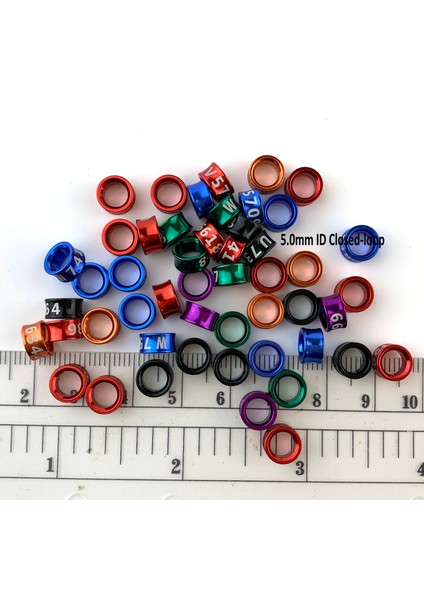 2,6 mm Kimlik Kapalı Döngü Stili Alüminyum Kapalı Döngü Kuş Bacak Bantları Kanarya Muhabbet Kuşu Muhabbet Kuşu Konure Rastgele Renk Çoklu Renkler (Yurt Dışından) indirimleri