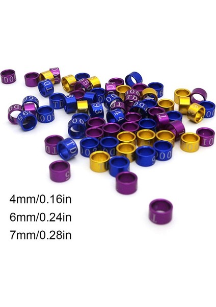 4mm Tarzı Karışık Renk Kuş Ayak Halka Bantları Güvercin Güvercin Civciv Bantam Bıldırcın Muhabbet Kuşu Fmall Işareti Için Klipsli Ayak Halkaları (Yurt Dışından) fiyatları