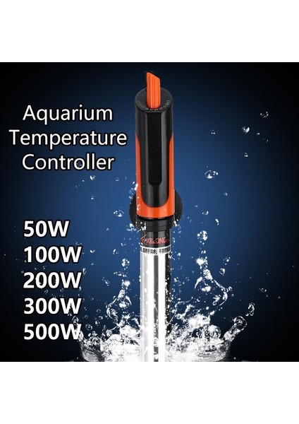 300W Tarzı Ab Fiş Adaptörü Patlama Geçirmez Akvaryum Isıtıcı Daldırılabilir Paslanmaz Çelik Balık Tankı Isıtma Çubuğu Kontrol Sıcaklık Güç Tasarrufu Ayarlanabilir (Yurt Dışından)
