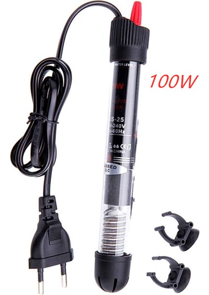 Ab 100W Tarzı L Beden Balık Tankı Isıtma Çubuğu 20~34C Ayarlanabilir Akvaryum Daldırma Sıcaklık Termostat Sabit Isıtıcı Çubuk Euus Fiş (Yurt Dışından)