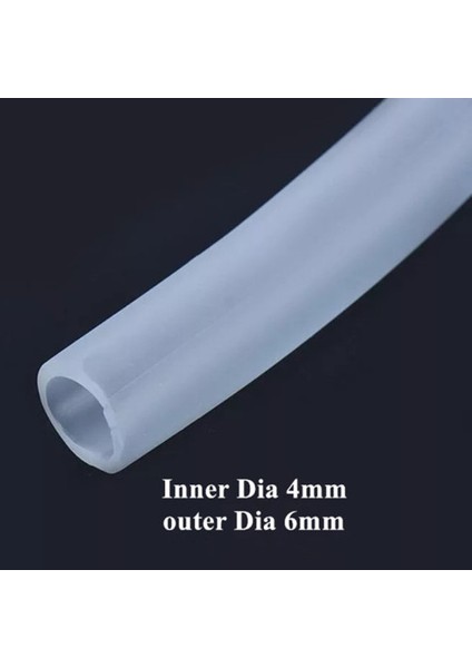 I.D4MM x O.D6MM Stili 3 Metre Akvaryum Oksijen Pompası Hortumu Hava Kabarcığı Taşı Akvaryum Balık Tankı Gölet Pompası Tüpü 4*6mm Yüksek (Yurt Dışından)